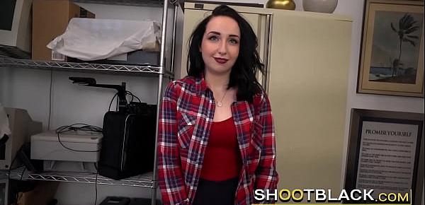  Country babe in plaid shows how slutty she can be at job interview